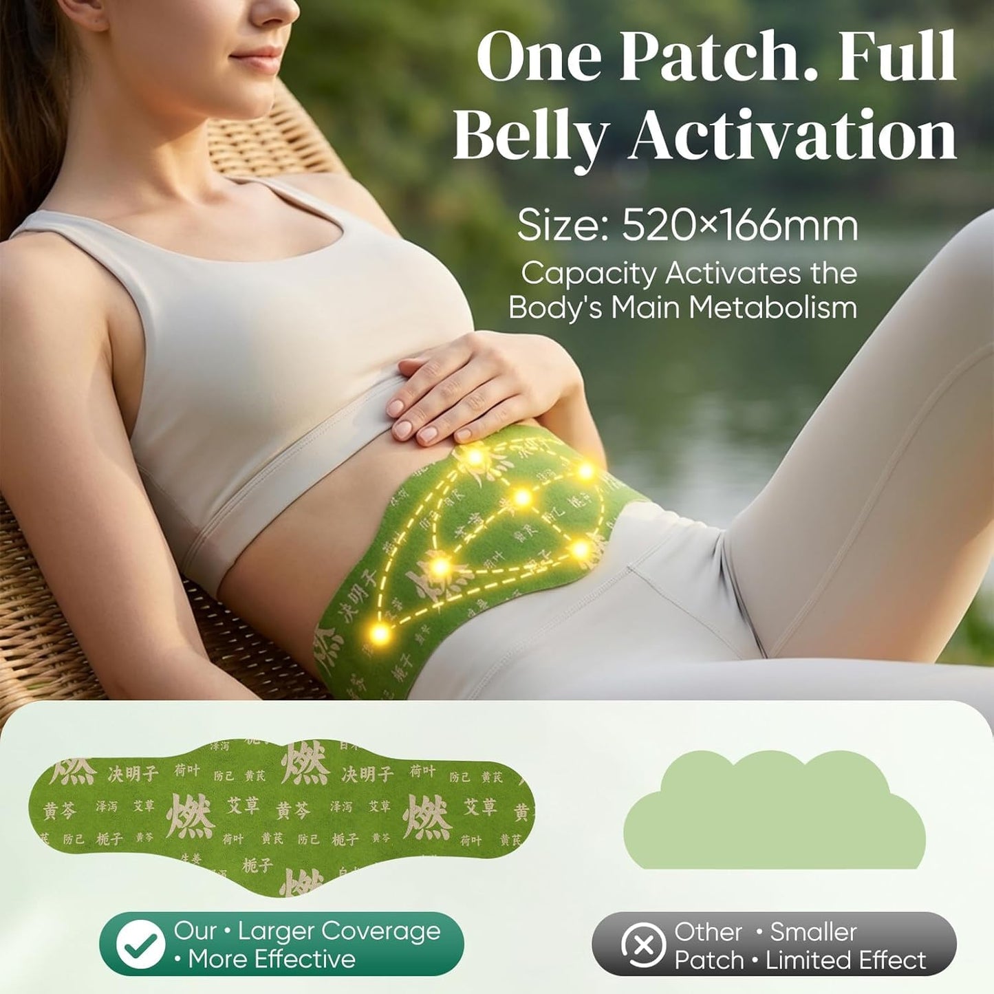 Herbal Patch Pad Balance – Plant Herbal Navel Patches for Menstrual Cramp Relief, Help Reduced Bloating Appearance, Promotes Abdominal Comfort Non-Irritating Design 1 Boxes 5 Piece