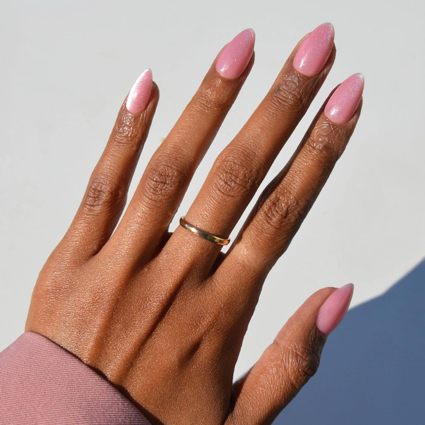 Glamnetic Press On Nails - Lush Coral | Short Oval Fake Nails with Glazed Finish | 30 Nail Kit in 15 Sizes