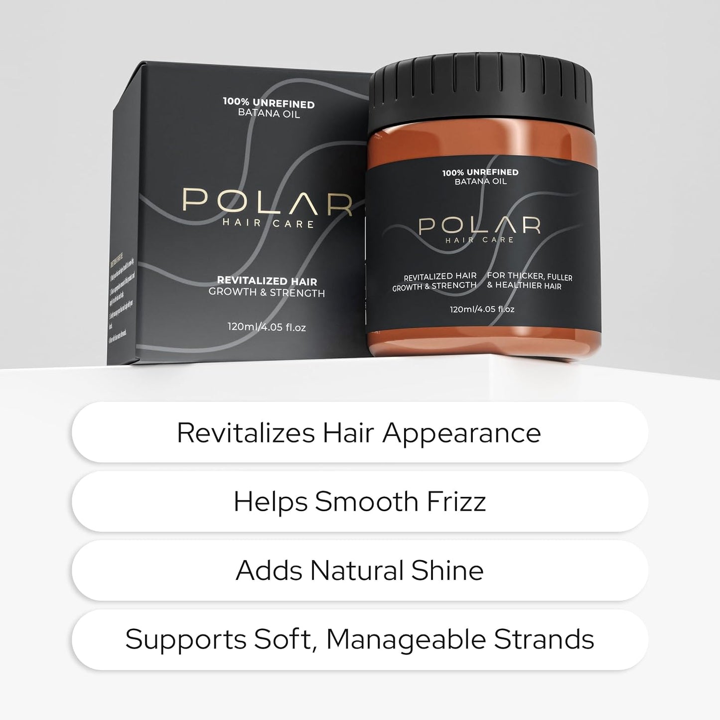 Batana Oil for Hair Growth - 100% Unrefined Natural Hair Oil for Thicker, Fuller Fibers | Deep Conditioning, 4.05 oz