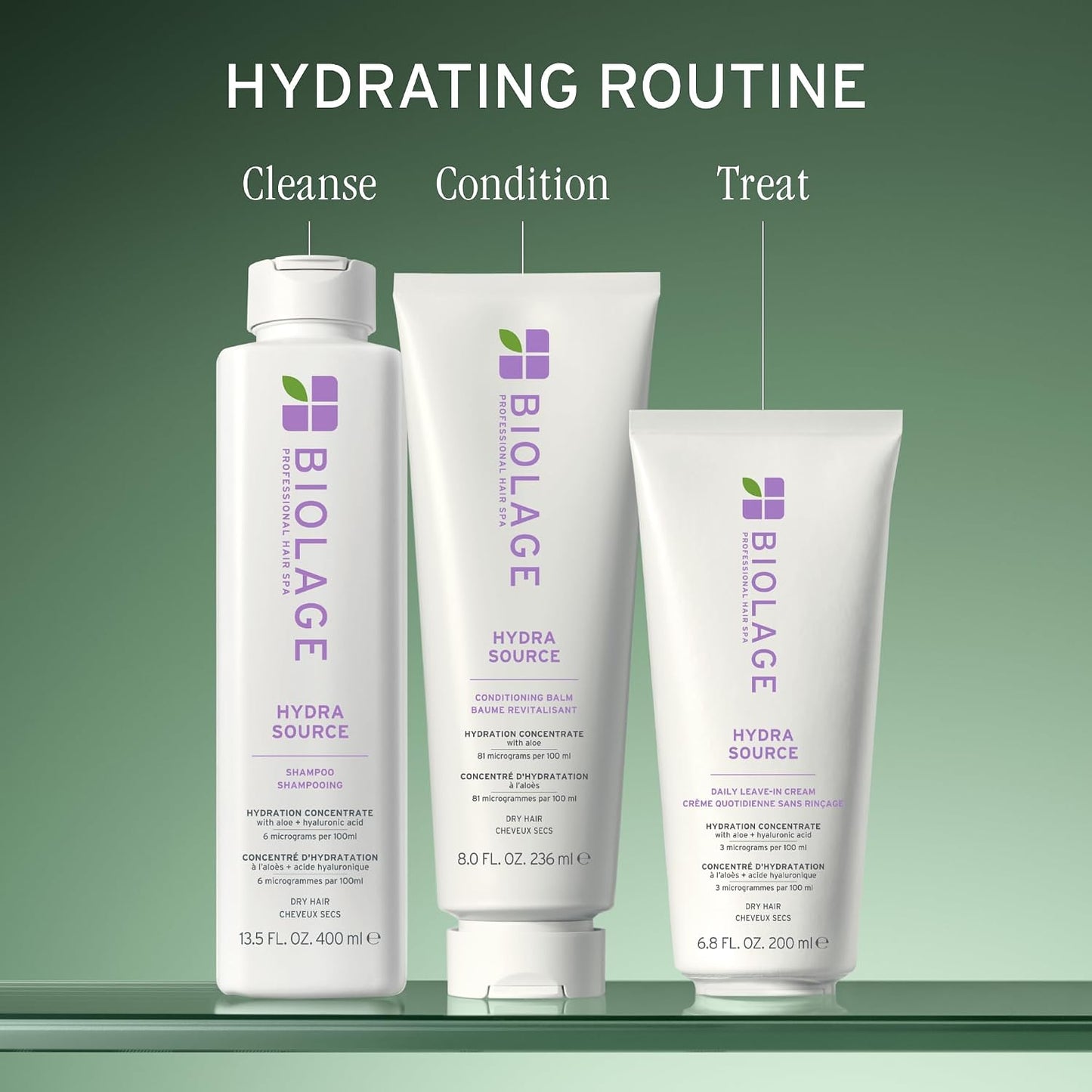 Hydra Source Shampoo & Conditioning Balm Set | Deep Hydration for Dry Hair, Infused with Aloe & Hyaluronic Acid