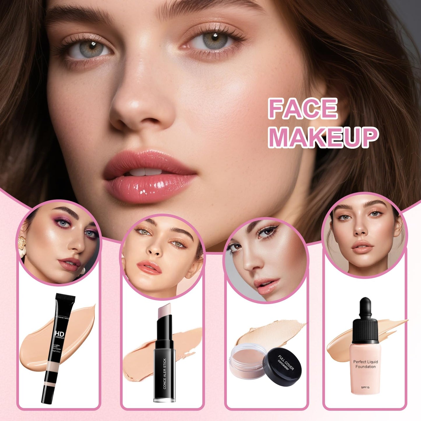 Makeup Set Full Kit for Women Teens Girls,makeup kit for teens,Beginner Make up Sets,Travel Friendly Makeup Gift Set,makeup kits for women,All in One Make up Kit