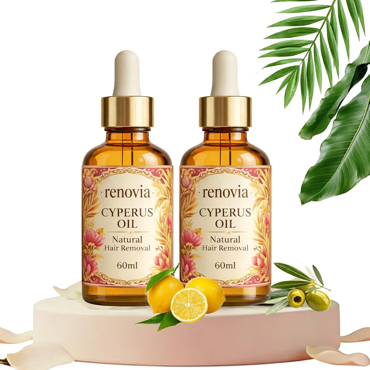 Cyperus Rotundus Oil Hair Removal Serum - Natural Herbal Blend with Peppermint Extract | 60ml
