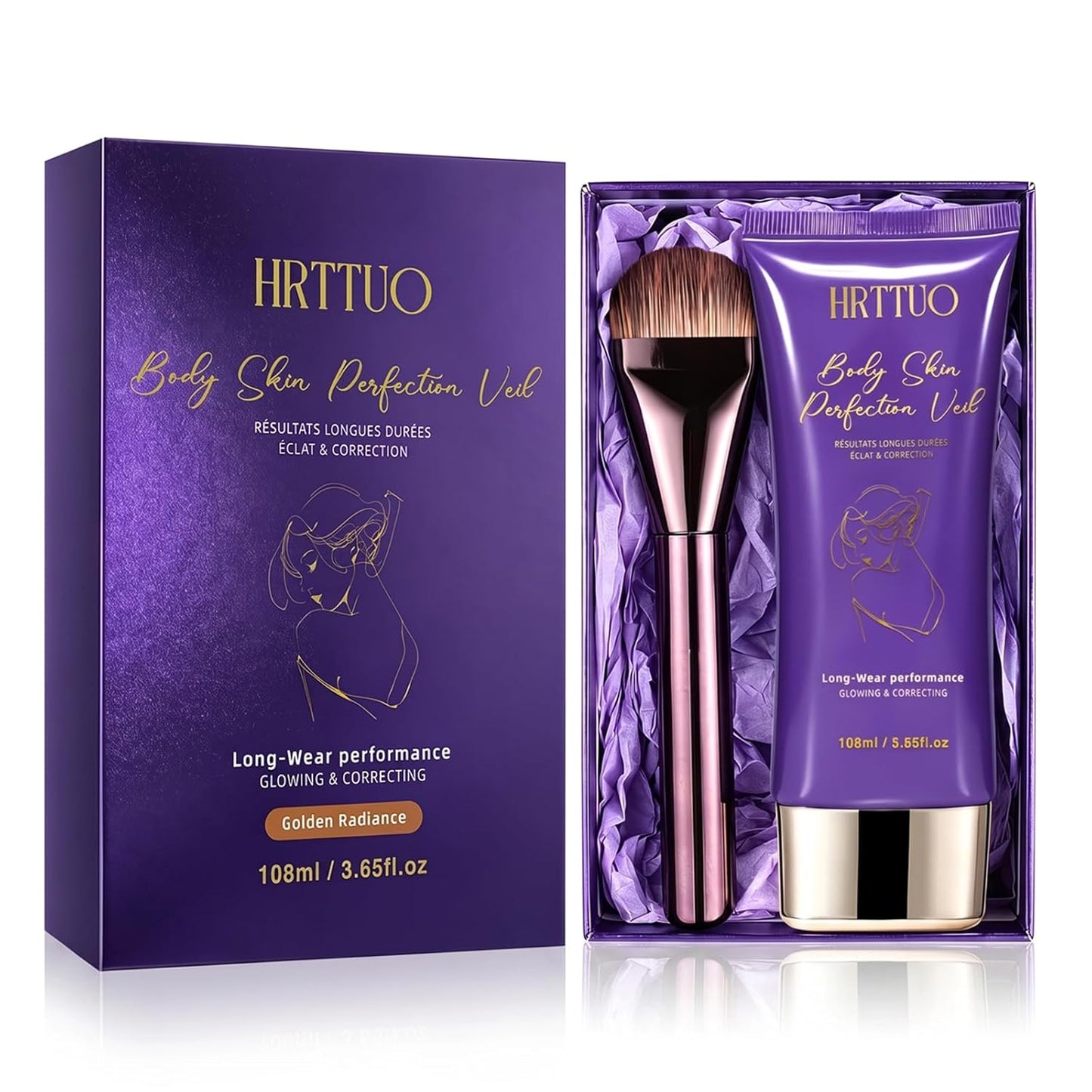Tattoo Cover Up Makeup - Waterproof Full Coverage Body Concealer for Legs & Scars | Long-Lasting Natural Finish (Golden Radiance)