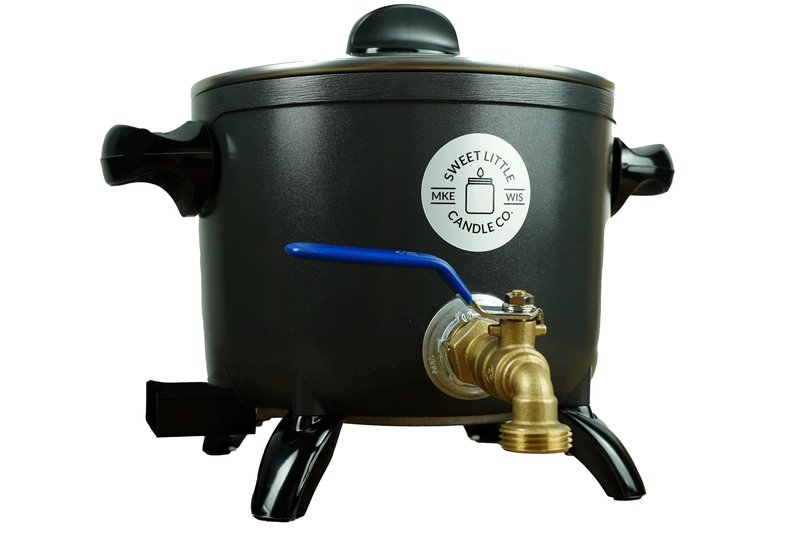 USA MADE, Wax Melter for Candle Making, Easy Turn Handle, Holds 10lbs of Melted Wax