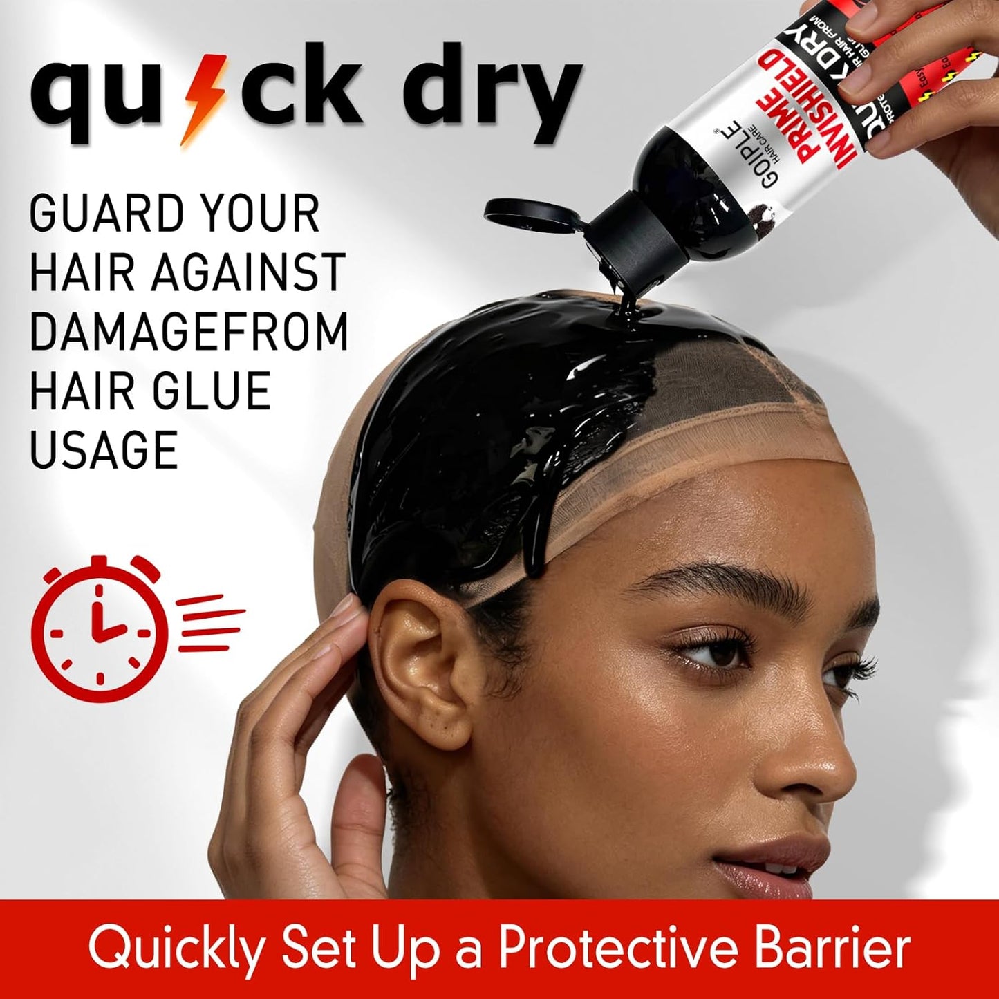 Weave Bond Hair Protector - Quick Dry Liquid Cap for Hair & Scalp | Breathable, Lightweight, 6 fl oz