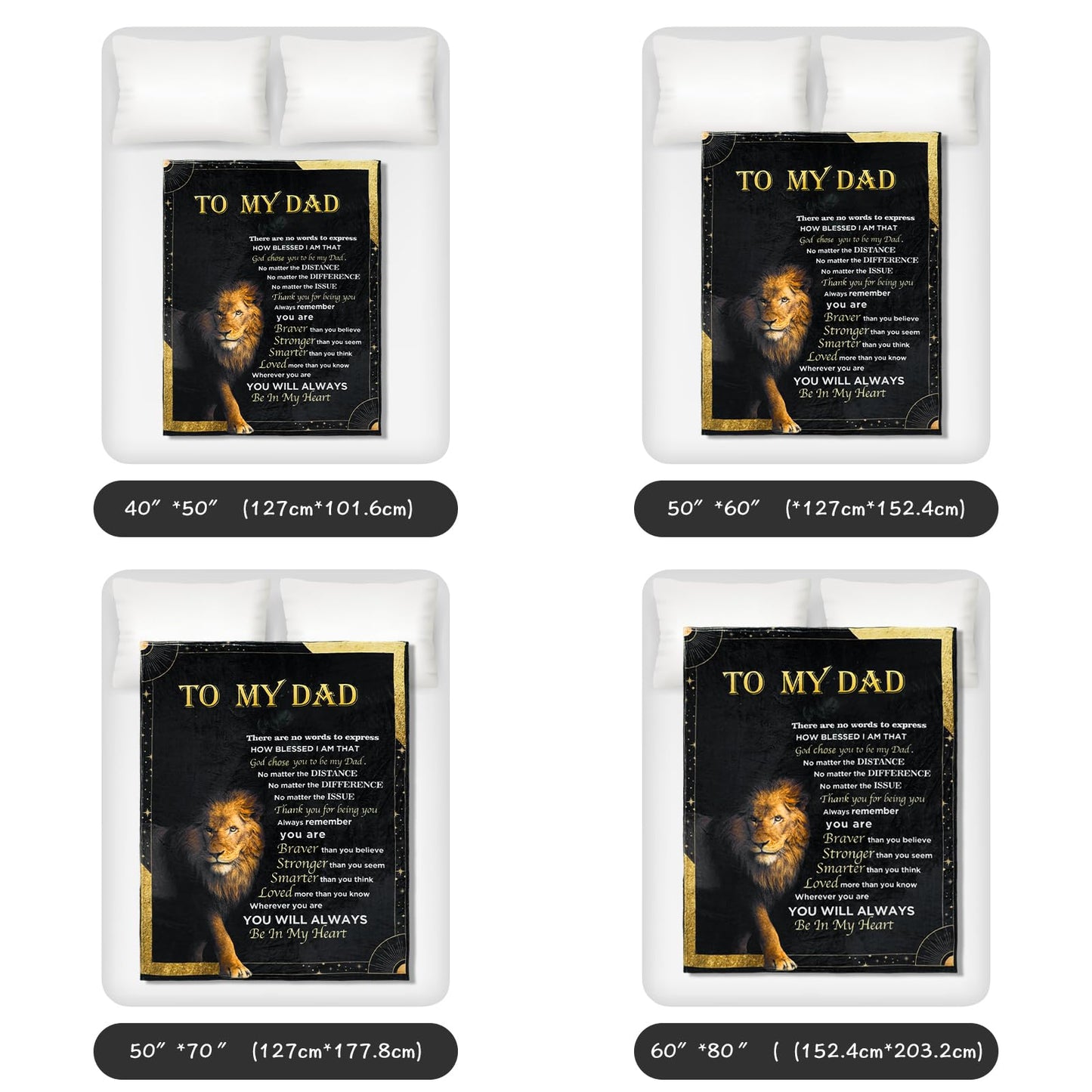 Favwgik Gift for Dad Birthday Gift, Girl Dad Gifts for Fathers Day from Daughter, Fathers Birthday Gifts Ideas, Birthday Gift for Dad from Son, Dad Blanket from Daughter 50”*70”