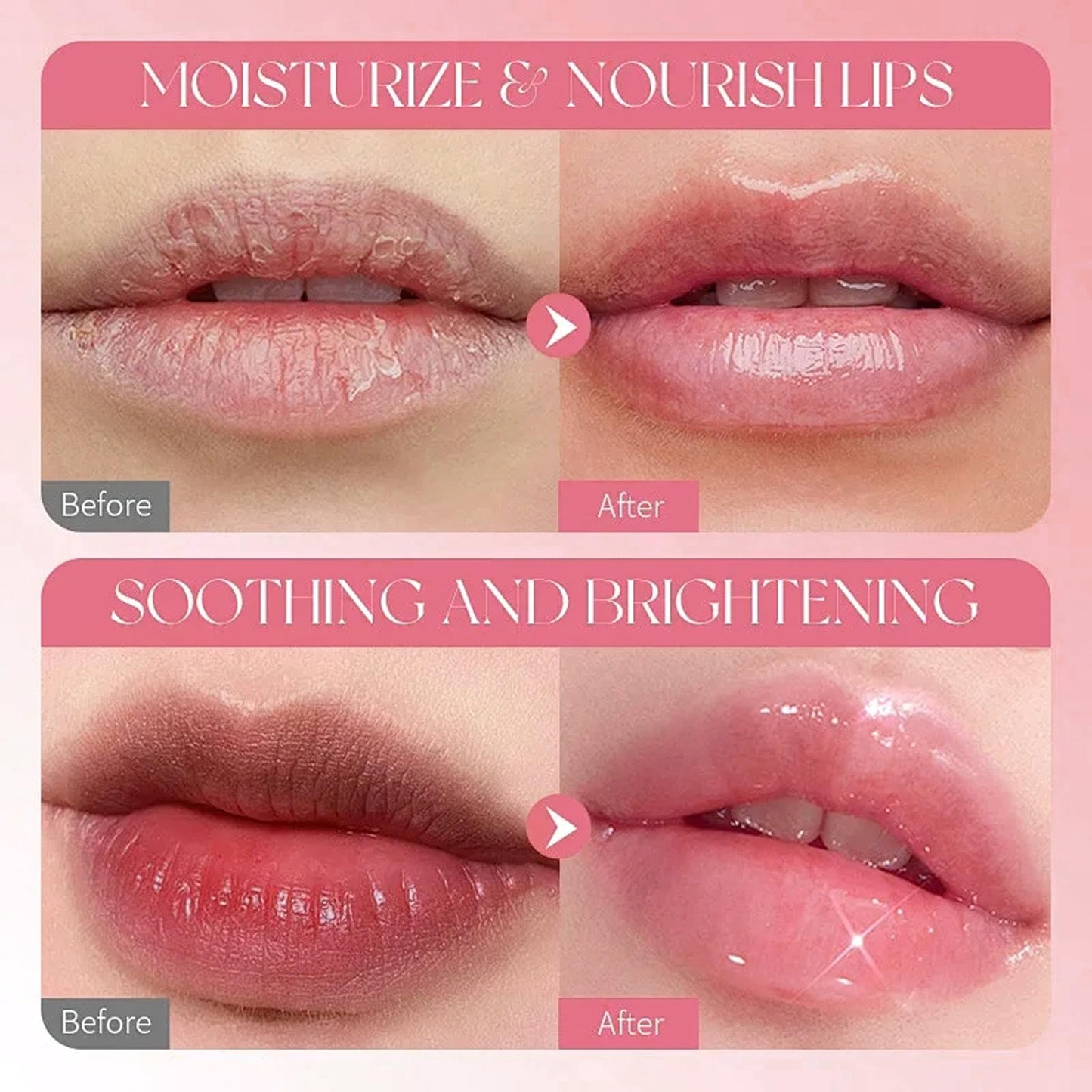 Sam Suagr Transferproof Color Changing Lipstic Long Lasting Moisturizer Clear Lip stick Color-Changing Reacts to Temp & pH Lipstick （2pcs）