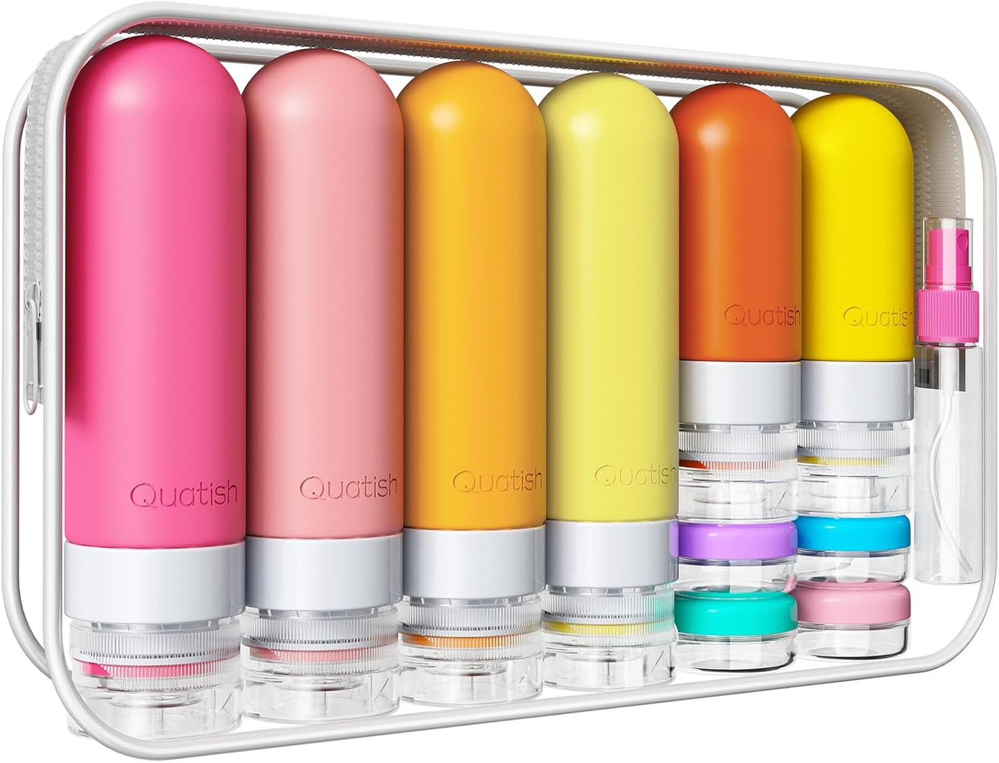 Travel Bottles for Toiletries - TSA Approved Leak Proof Silicone Containers | 20 Pack, Morandi Color