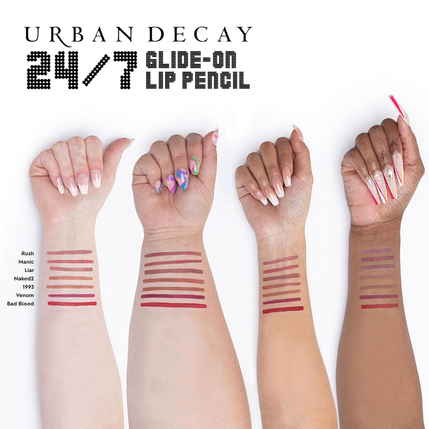 Urban Decay 24/7 Glide-On Waterproof Lip Pencil - Smudge-Proof, Longwearing Lip Liner with Vitamin E | 0.04 oz