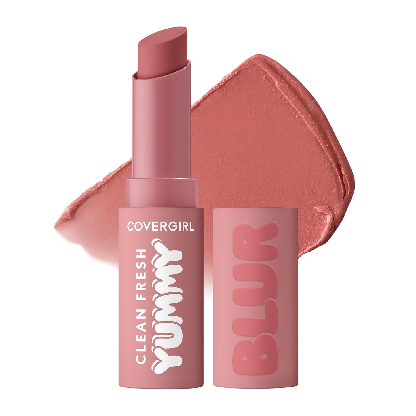 Clean Fresh Yummy Blur Lipstick - Blurring Matte Lip Color, Vegan Formula | 140 Into the Blur (Mauvy Pink)