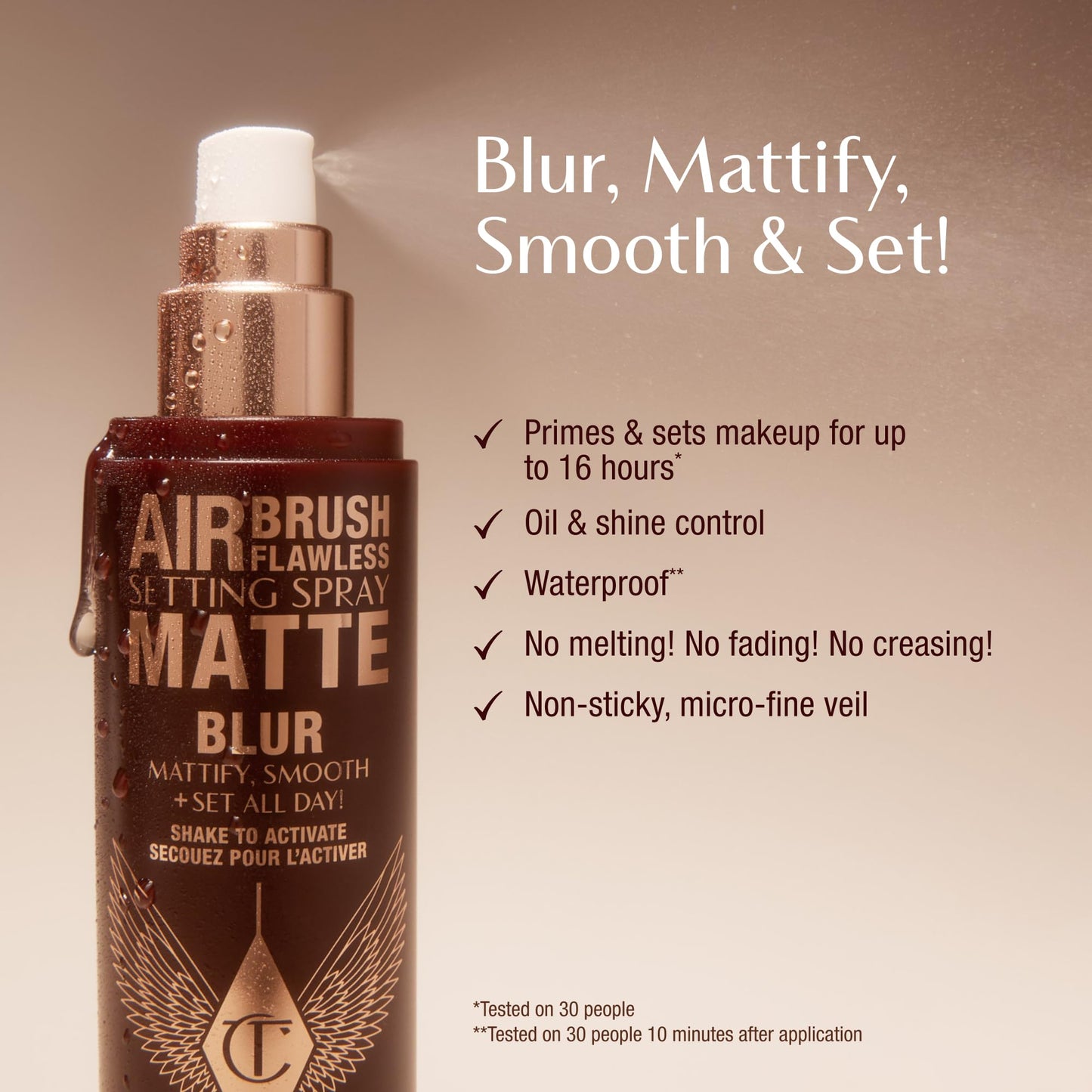 Charlotte Tilbury Airbrush Flawless Setting Spray - Hydrating & Waterproof
