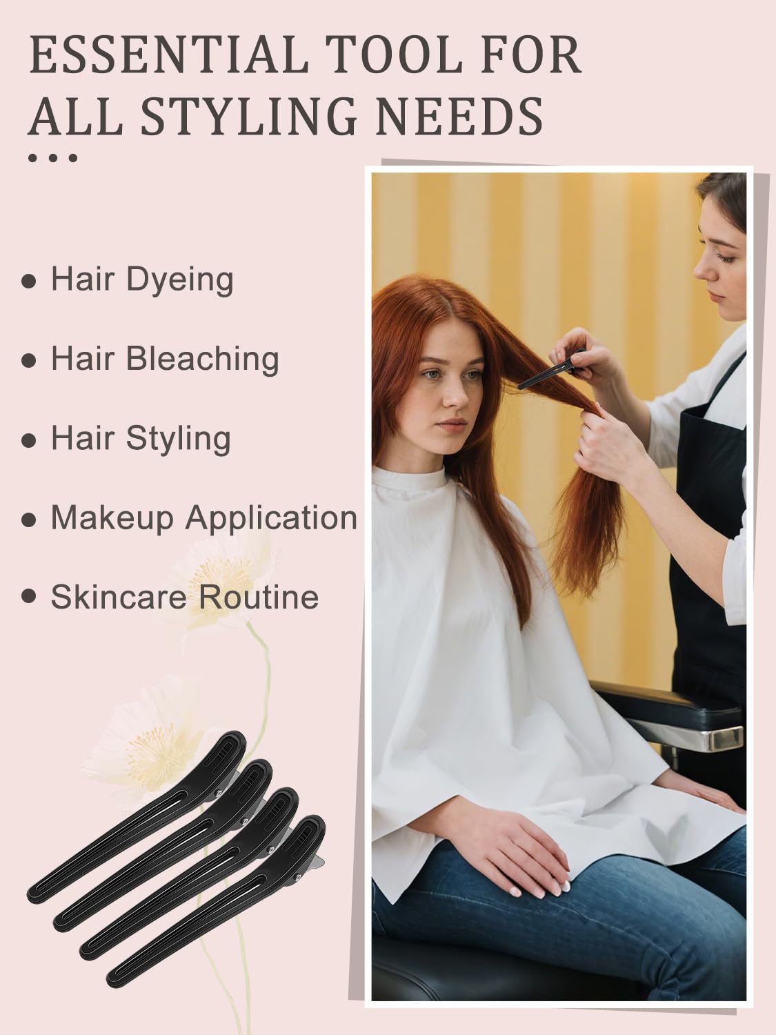 YOOVR 5-IN-1 Hair Dye Kit with Hair Dye Cape and Metal Hair Clips