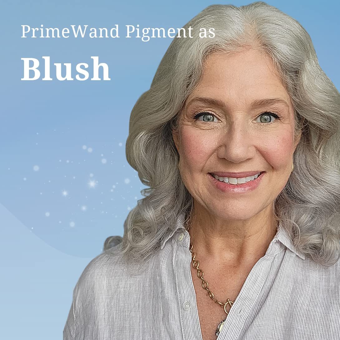 PrimeWand Pigment Makeup Stick | Natural Pro-Age Contour & Blush for Mature Women - Versatile Blush, Lipstick & Contour in One