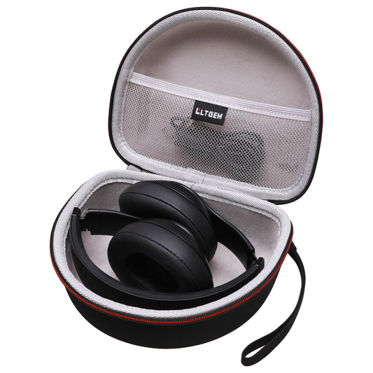 Headphone Case Compatible with Beats Studio Pro/Solo 4 / Studio 3 / Solo 3 / Picun B8 / BERIBES/JLab JBuds Lux ANC Wireless Bluetooth Noise Cancelling Headphones, Black+Gray(Case Only)