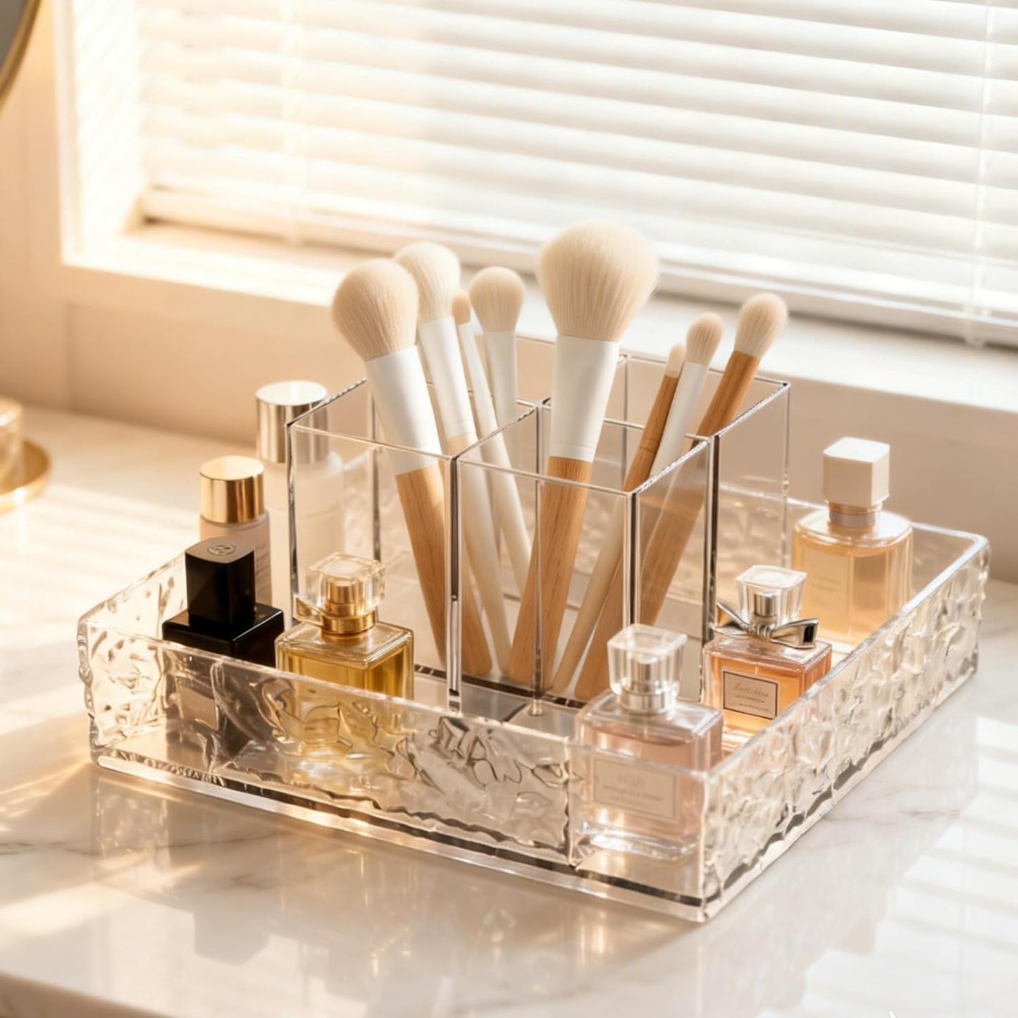 360° Rotating Makeup Organizer - Lazy Susan Vanity & Countertop Storage for Skincare, Perfume, Lipstick | Perfect for Dresser & Cabinet