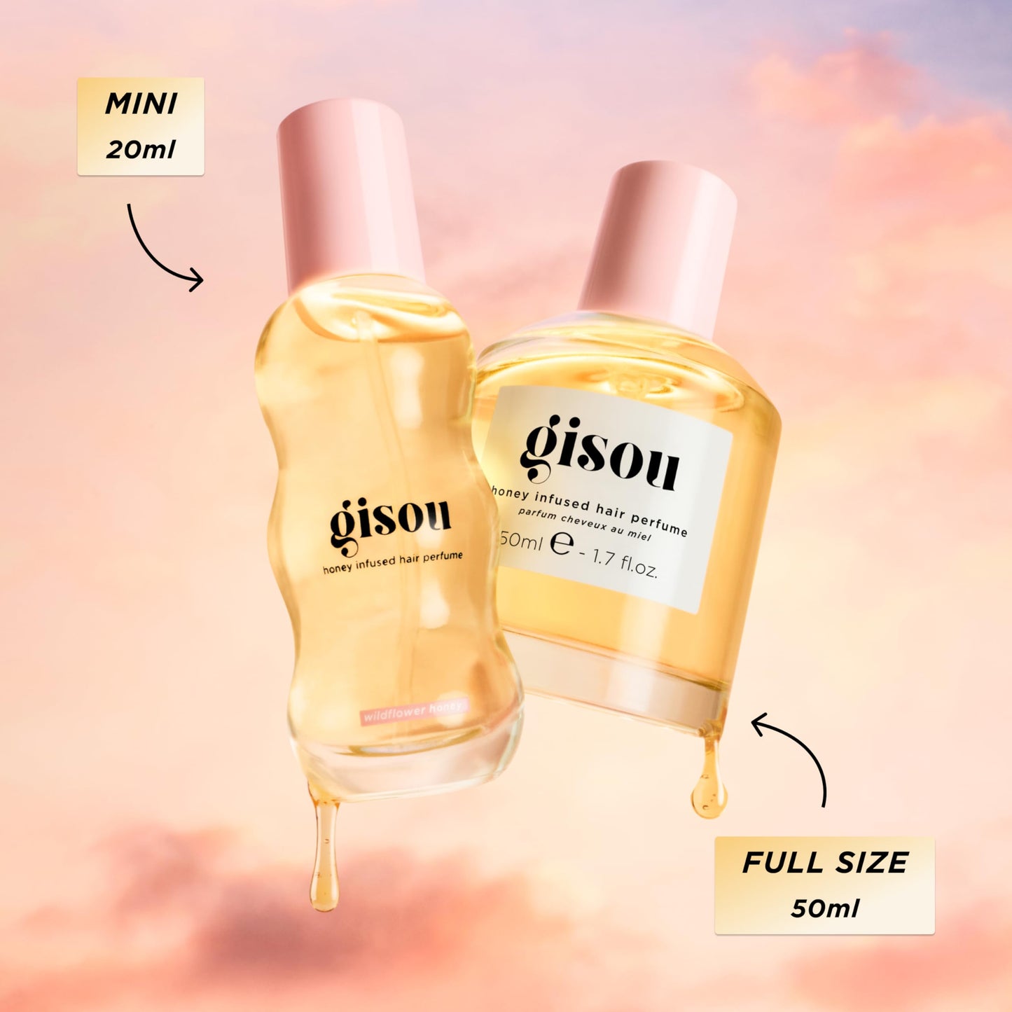 Gisou Honey Infused Hair Perfume (1.7. fl.oz) - Wildflower Honey