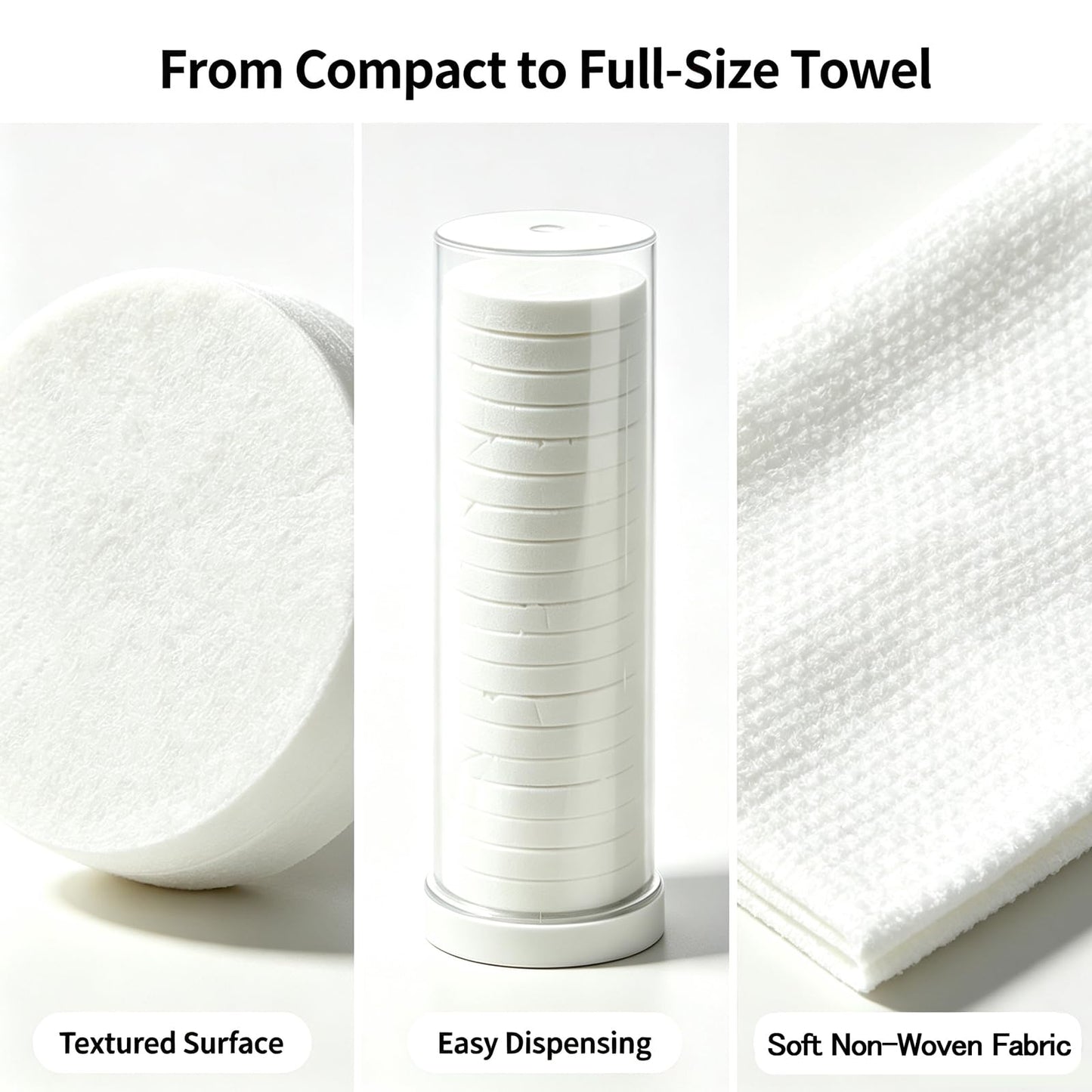 Disposable Face Towel hot face Towel,Wet Wipes AK-SHIP Towels Suitable for Towel Warmers for Your Face,Can be Used in Towel dispensers or manually Soaked in Water.(60 pcs Soft Towels)