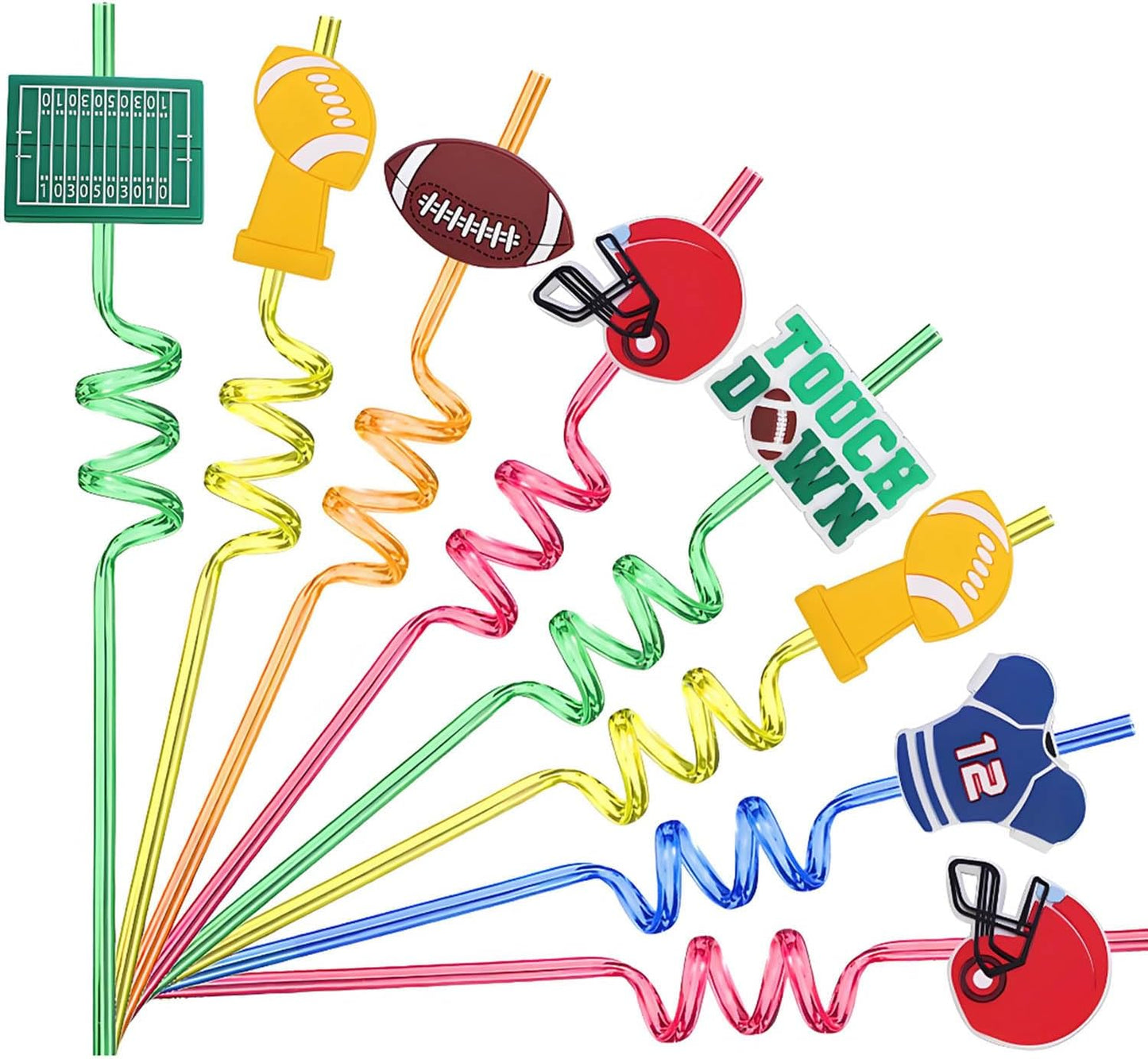 Spider Web Straws - Superhero Theme Party Favors | Plastic Silly Straws for Birthday Goodie Bags & Decorations