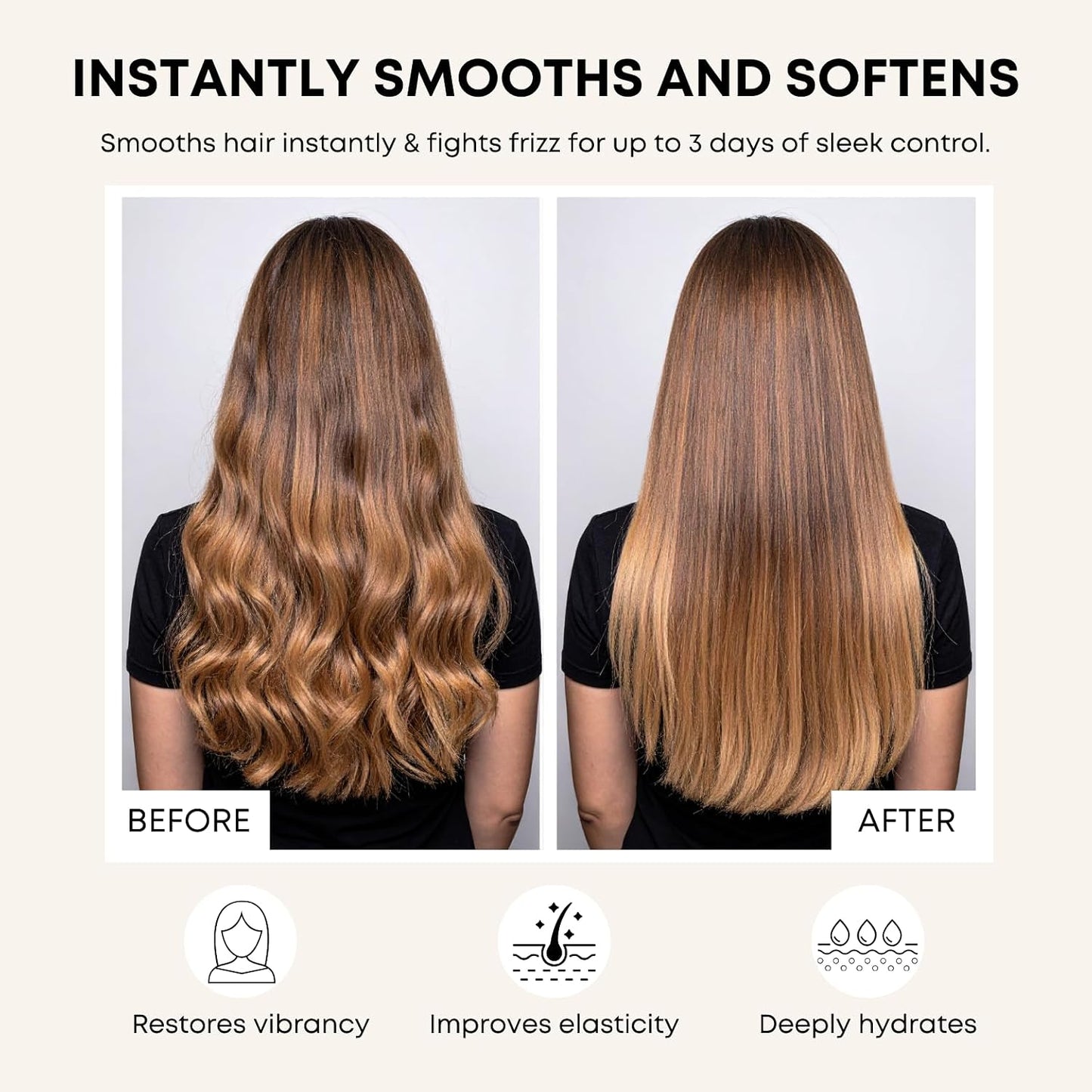 Artègo TOUCH Anti-Frizz Cream - Smoothing Leave-In Styling Cream for Sleek, Shiny Hair | 3.4 oz