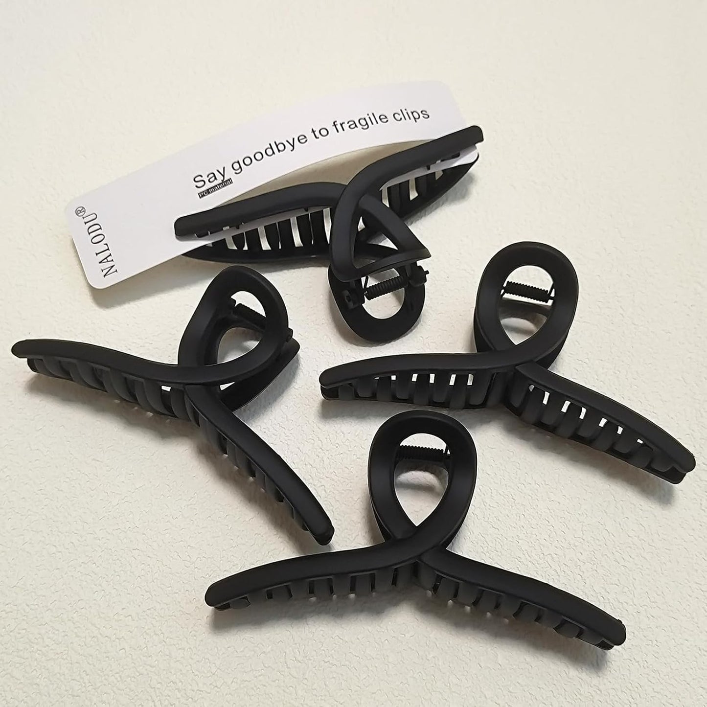 Extra Large Claw Clips - 5 Inch Jumbo No Slip Hair Clips for Thick Long Curly Hair | 2 Pack
