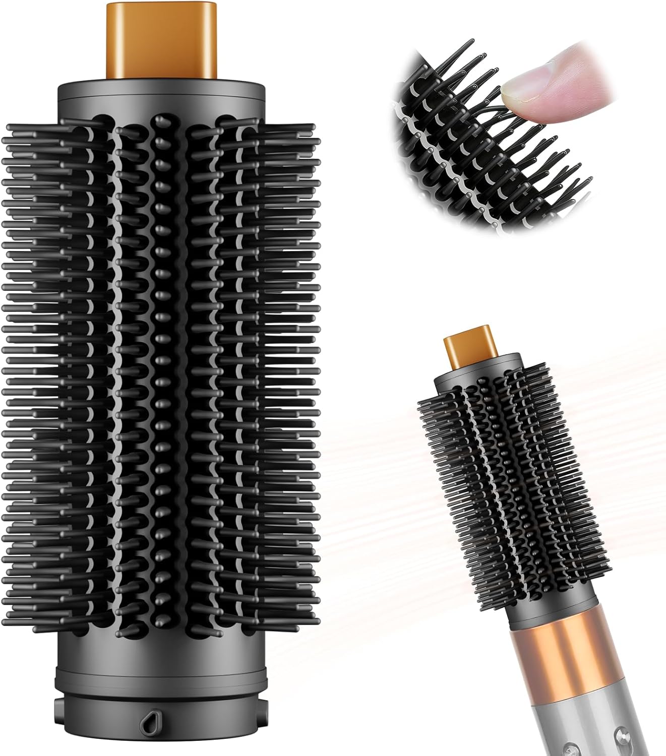 Dyson Airwrap Round Volumizing Brush - Flexible Bristles for Root Lift & Frizz Control | Compatible with HS01/05/08