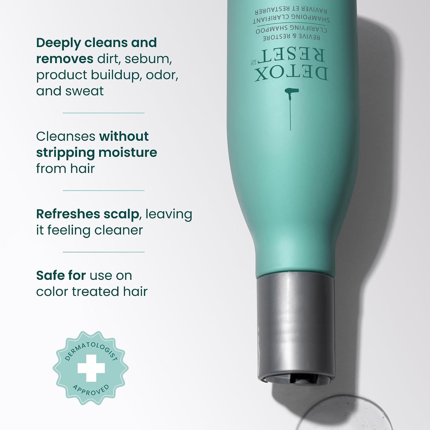 Detox Reset Clarifying Shampoo - Removes Build-Up & Dirt | Safe for Color-Treated Hair