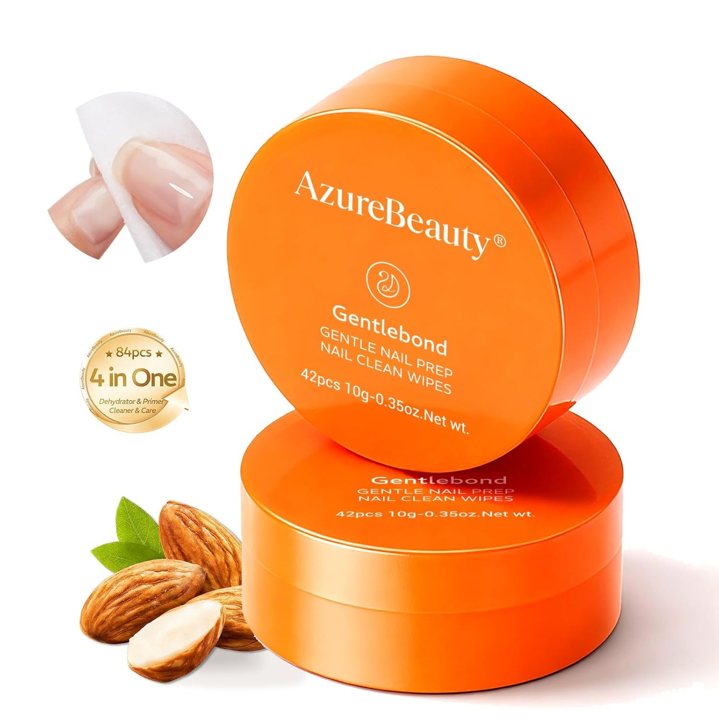 AZUREBEAUTY Nail Dehydrator & Primer Kit - Acid-Free, Hema-Free, Quick Dry | 18ml for Long-Lasting Gel & Acrylic Manicures