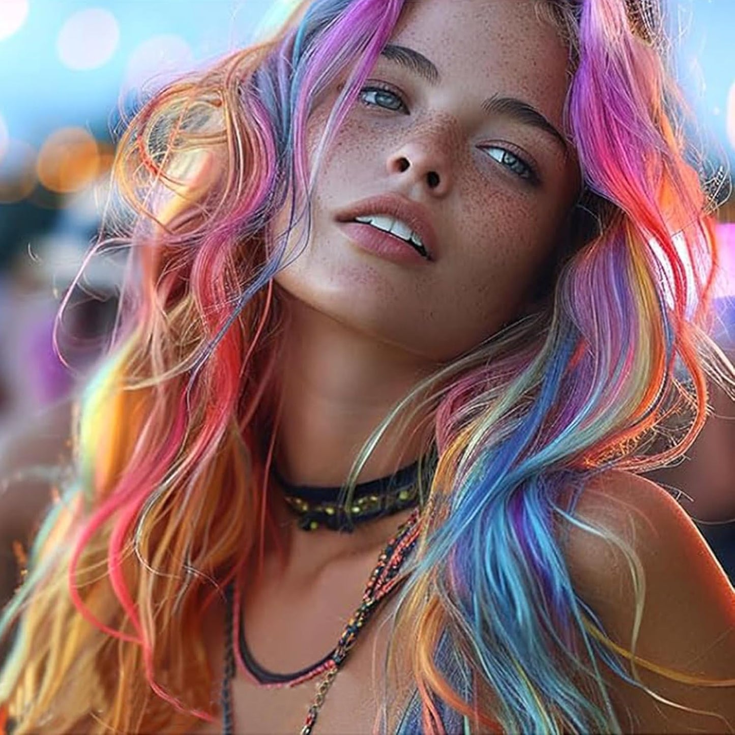 Washable Hair Chalk for Girls - 10PCS Temporary Hair Color Set | Fun Kids Makeup for Ages 6-10