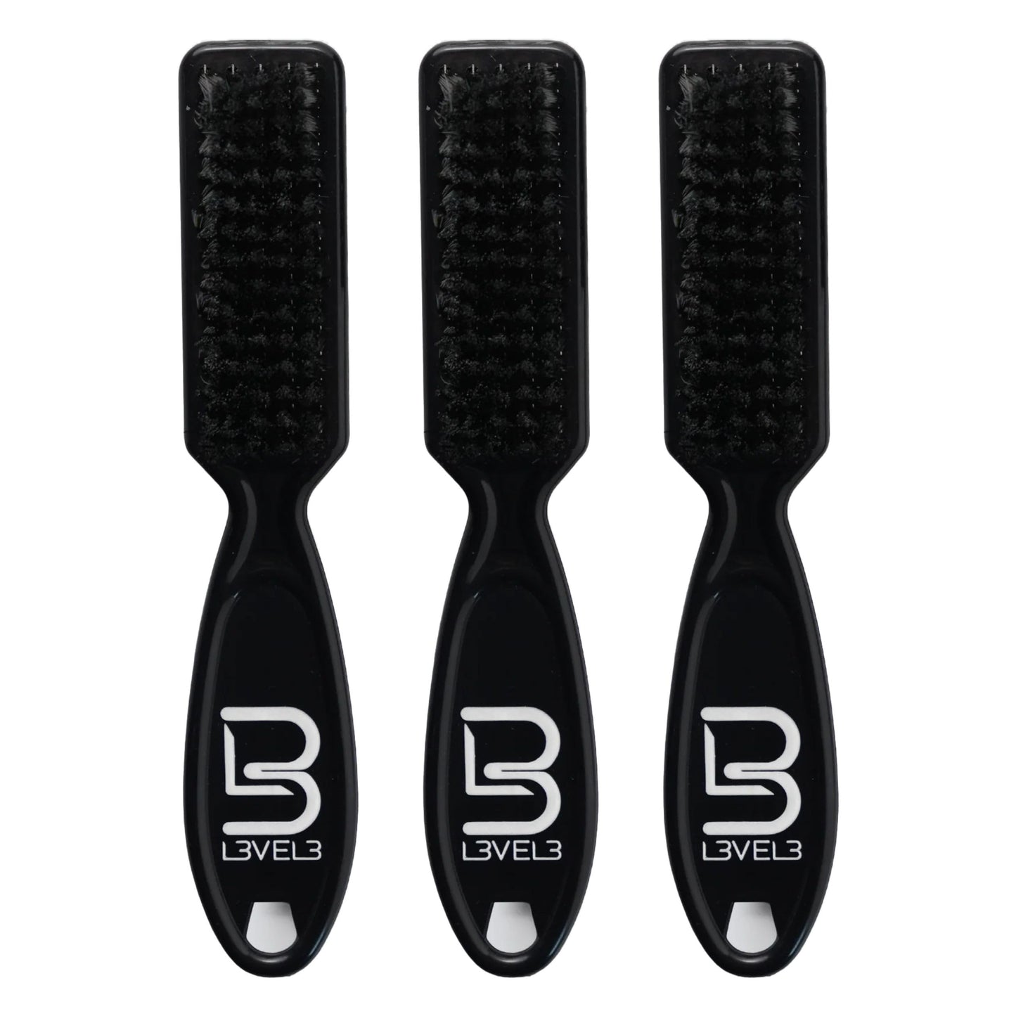 Level 3 Fade Brush Set - Barber Brush Kit for Fades and Lineups - Essential Barber Tool - 3 Pc
