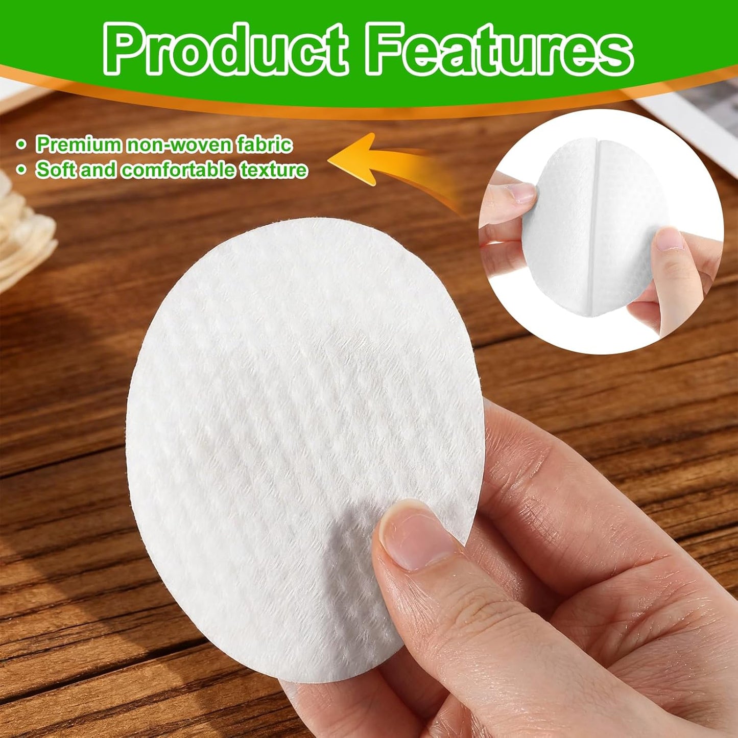 Large Oval Cotton Pads - 150 Pcs Lint-Free Dual-Sided Facial Pads for Makeup Removal | Soft Cleansing & Skincare Use