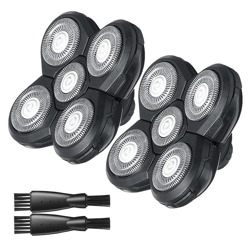 Head Shaver Replacement Heads for Freebird Head Shaver, 2 Pack Replacement Blades Compatible with Free Bird, Japanese Stainless Steel, 3 Cleaning Brush