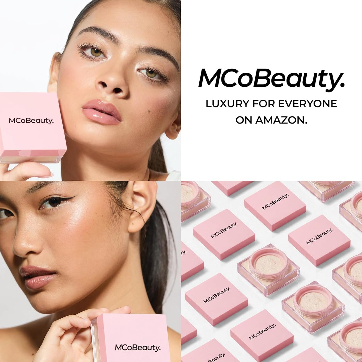 MCoBeauty Loose Powder - Translucent Blurring Matte Finishing Makeup | Hydrating with Hyaluronic Acid & Vitamin E