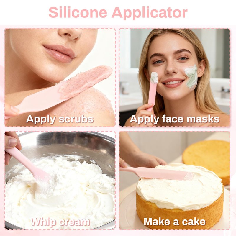 RAQEHO Non Stick Wax Spatulas - 3 Reusable Silicone Wax Stick Applicator for Face Boby Hair Removal Waxing Accessories Removal Product Esthetician Supplies Professional For Home Beauty Salon Use.