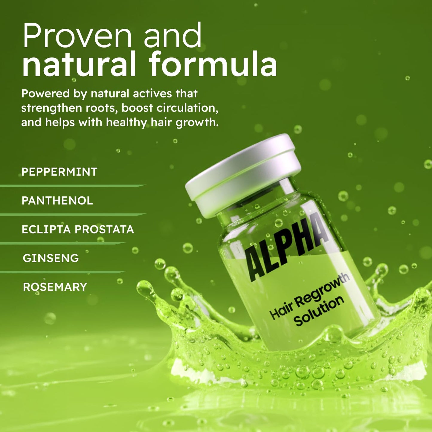 AlphaInfuse™ Scalp Nourishing Serum for Men | Ginseng & Eclipta Blend for Thicker Hair – 32ml, 2-Month Supply