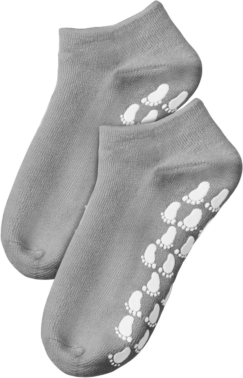 Silicone Moisturizing Socks for Men - 11" Large Soft Foot Care for Dry, Cracked Feet | 2 Pairs