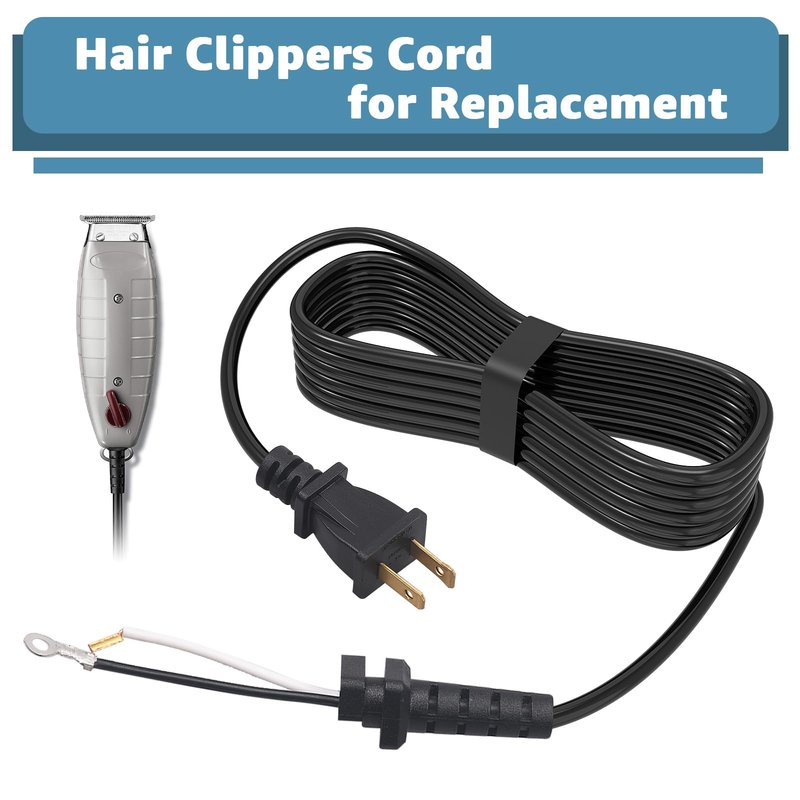 Hair Clippers Cord Replacement for Andis T-Outliner (2-Wire) – Compatible with GO & GTO Models