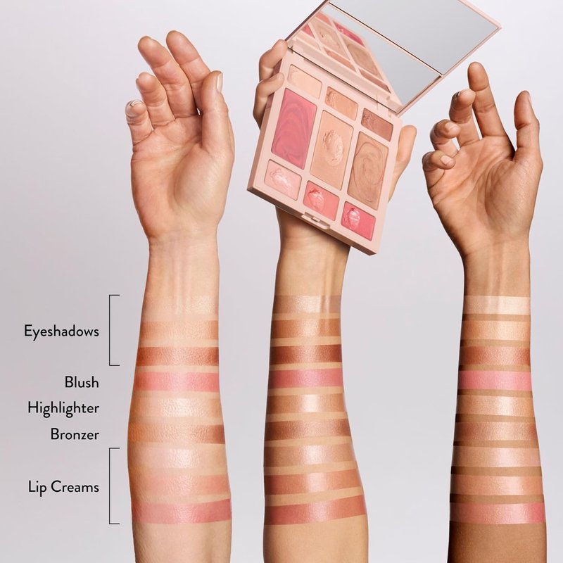 Laura Geller Cream Full Face Palette - All-in-One Hydrating Makeup for Mature Skin | Blendable Eye, Lip & Cheek Colors