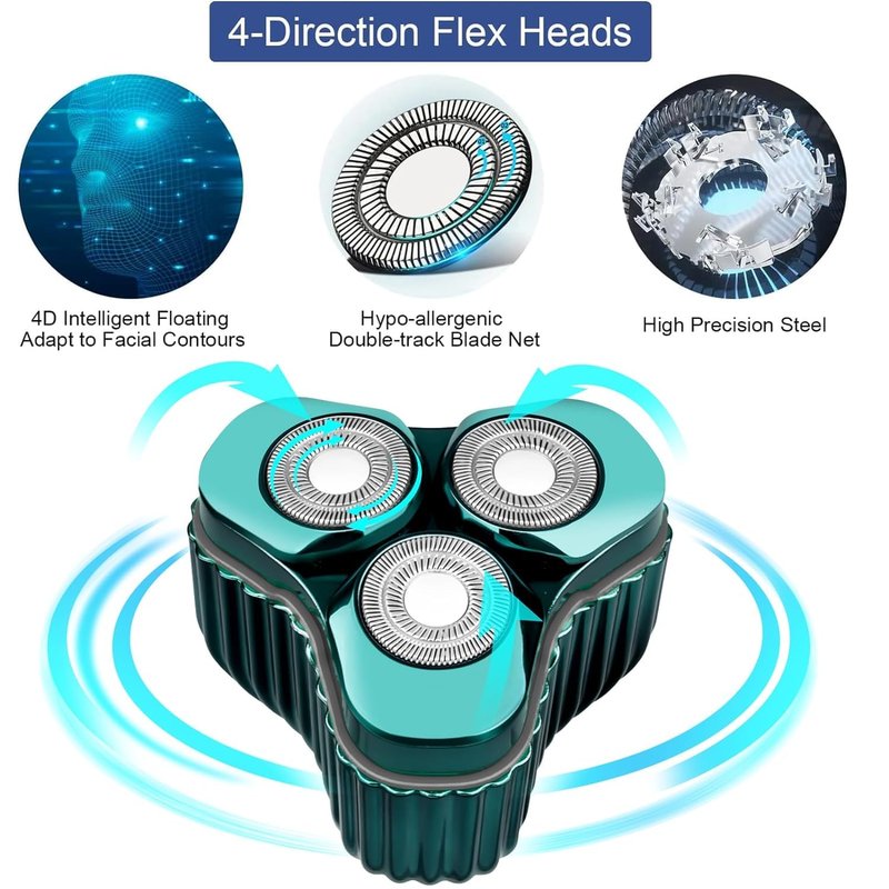 Mini Electric Razor for Men, Upgrade Mini Shaver, Pocket Size Portable Electric Shaver, USB Rechargeable, Waterproof, Easy to Use One-Button, Suitable for Home, Car, Travel, Gift for Men
