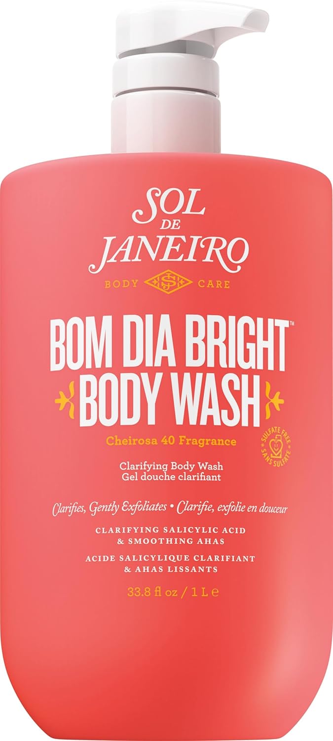 Bom Dia Bright AHA BHA Body Wash - Clarifying Formula for Radiant Skin
