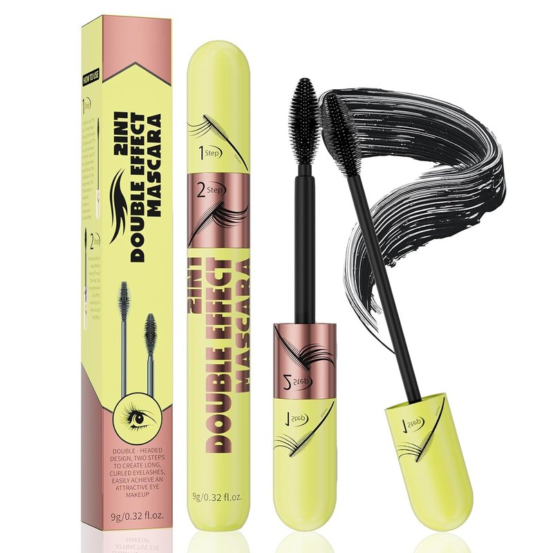 Black Tubing Mascara for Volume & Length - Waterproof, No Smudge Formula for Soft, Full Lashes