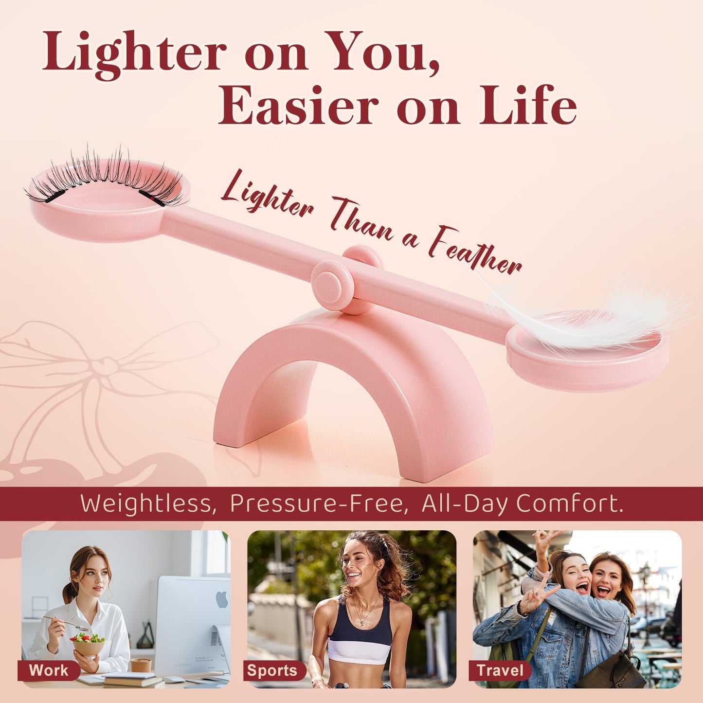 Higu clace Magnetic Eyelashes with Applicator 2 Pairs Magnetic Eyelashes No Glue Needed Reusable Magnet Lashes Natural Look Easy to Wear and Remove(NZH-A+MB)
