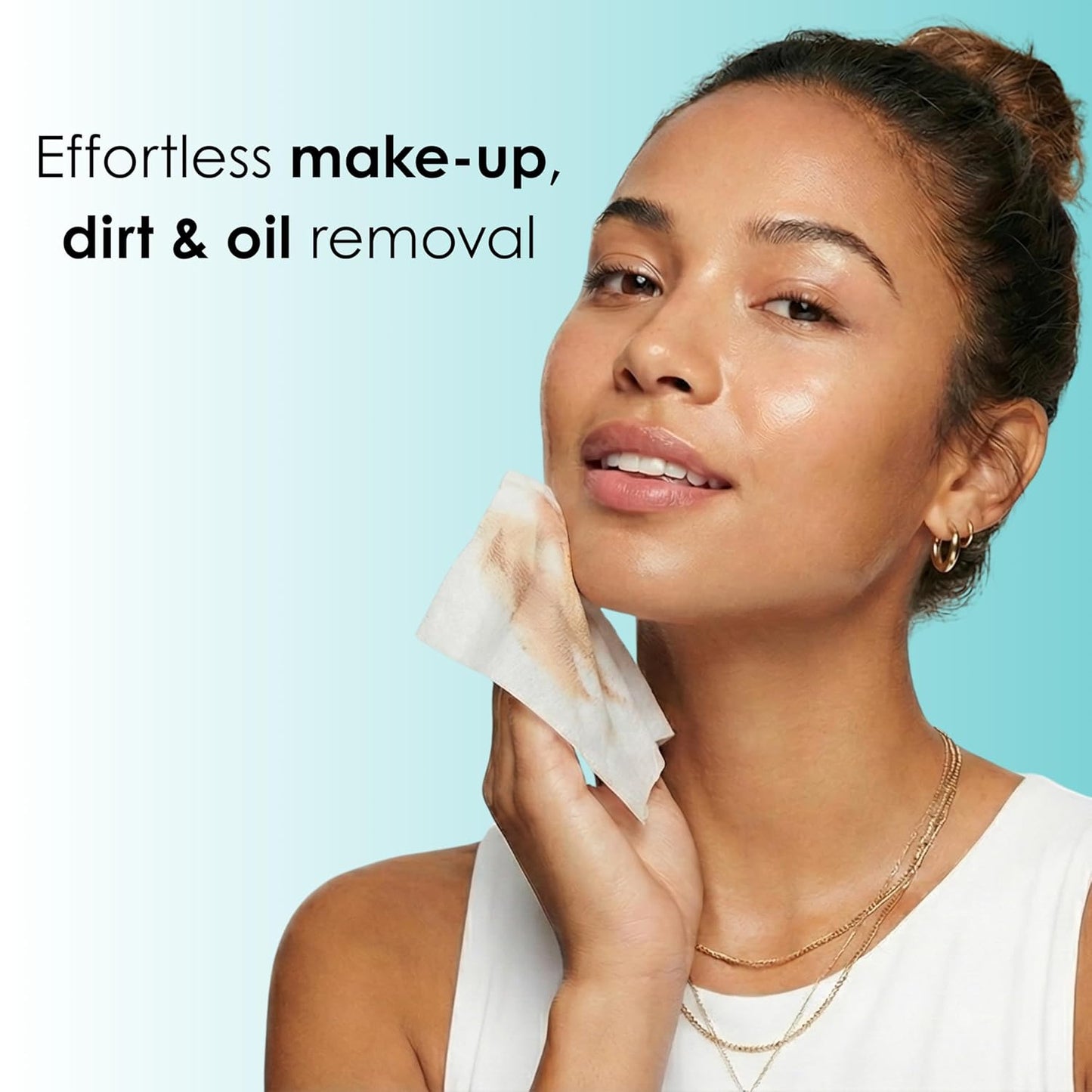 Aloe Vera Makeup Remover Wipes - Gentle Facial Cleansing Wipes for Sensitive Skin | Hydrating, 60 Count