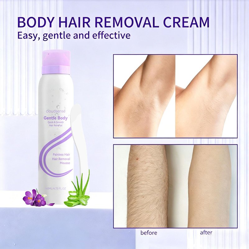 New Upgraded Cloud Sense Pain-Free Hair Removal Spray,Smooth Hair Removal Spray for Sensitive Skin,Gentle Spray Hair Remover for Legs, Bikini, Underarms & Full Body Women & Men(3pcs)