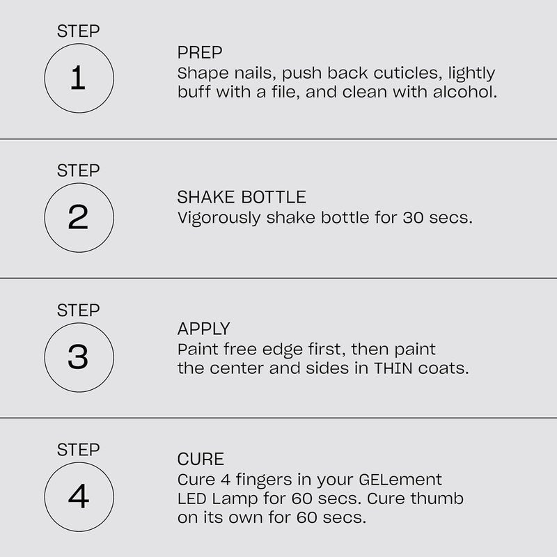 OPI GELement Gel Nail Polish System - DIY Salon Quality with LED Curing Lamp | Assorted Colors & Base/Top Coat | Vegan-Friendly