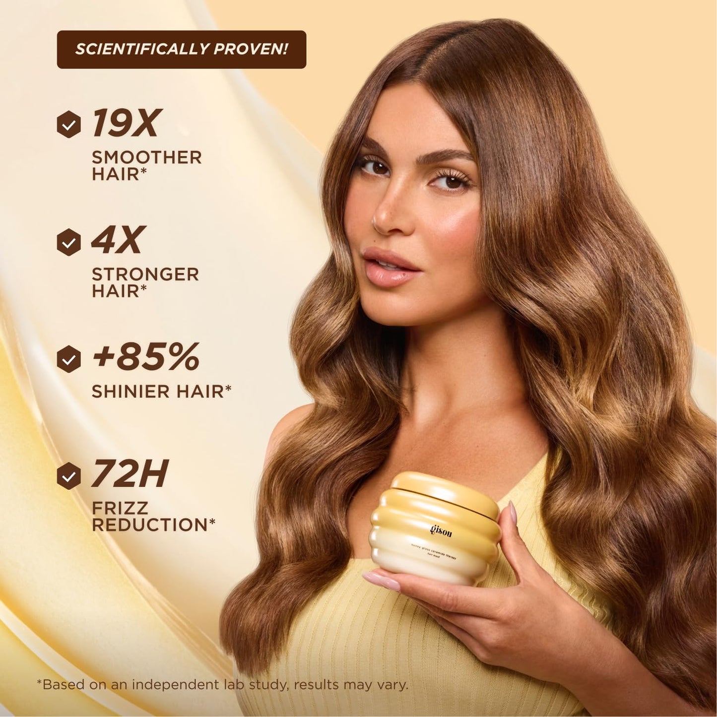 Gisou Honey Gloss Hair Therapy Trio for Smoother, Stronger, Glossier Hair