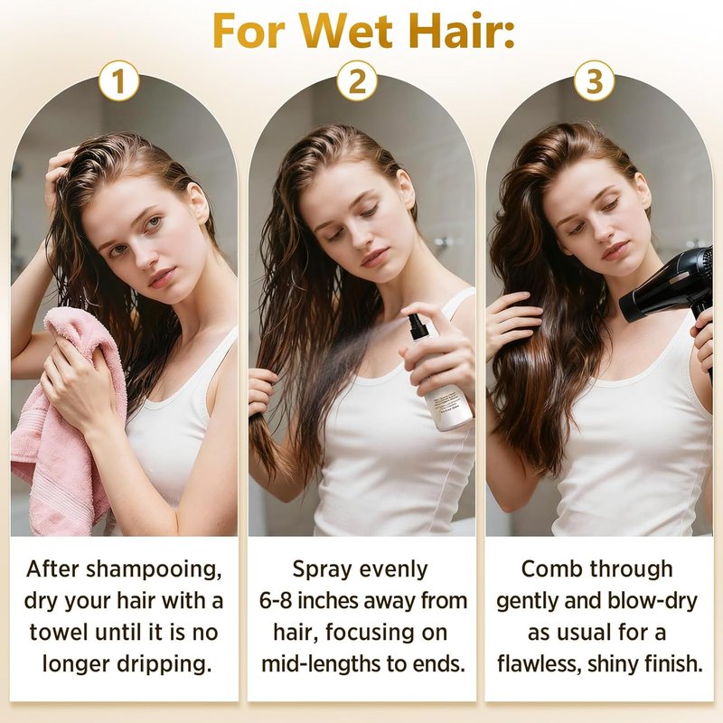 Hair Texture Spray for Women - Volume & Shine Enhancer with Camellia Seed Oil | 8.5 oz