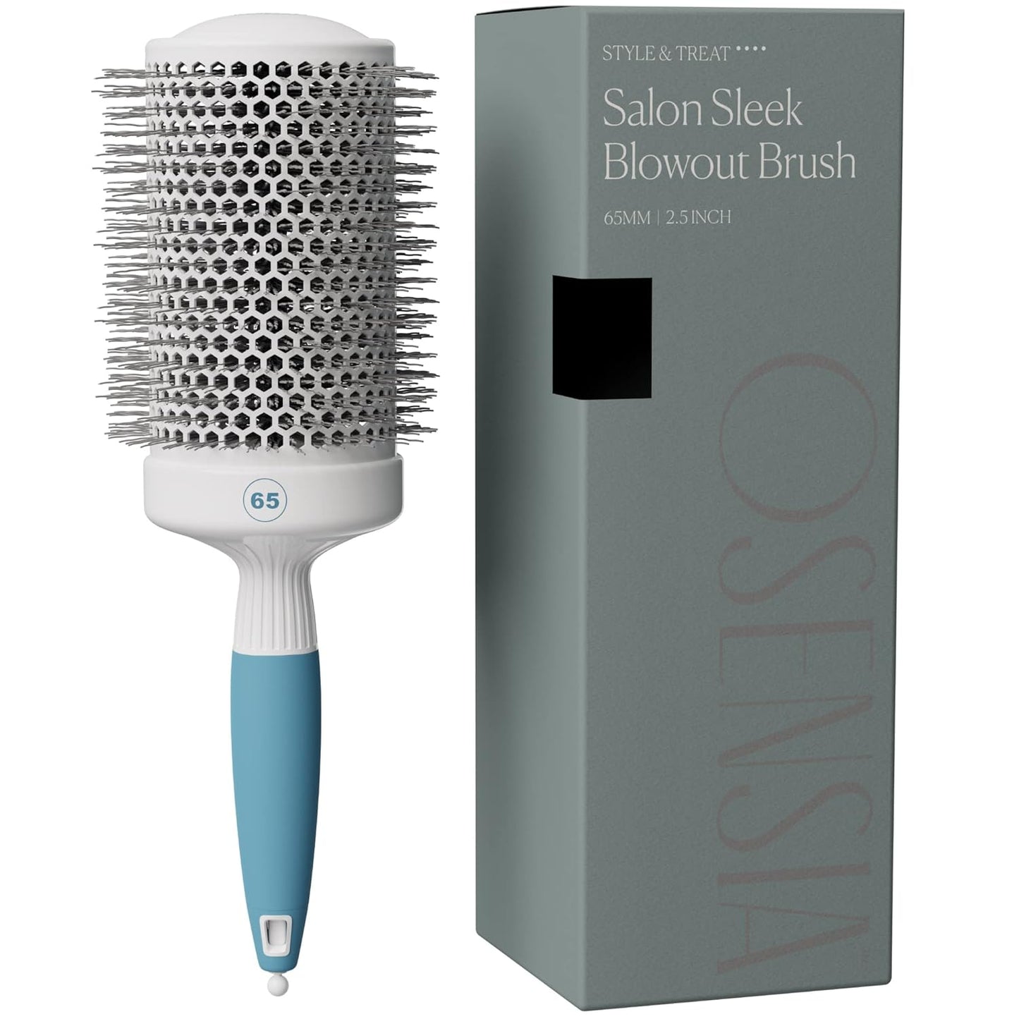 Medium Round Hair Brush - Ceramic Brushing Tool for Salon-Quality Styles | 43 mm, Ideal for All Hair Types