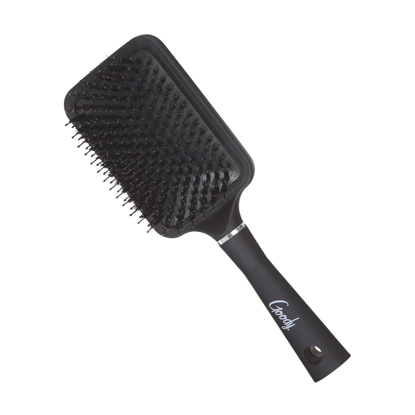Detangle It Paddle Brush - Custom Style Detangler with Nylon & Boar Bristles | Perfect for Thick Hair, Black