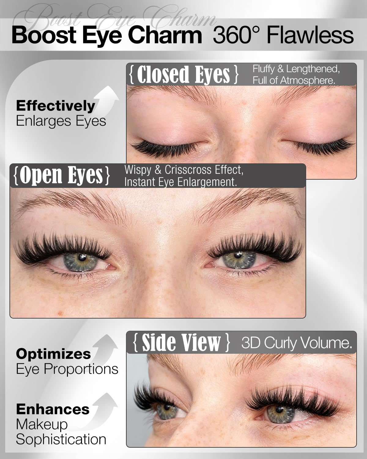 Eyelash Clusters - Portable Wispy Individual Lashes for Travel | Mini Pack 10-16MM CD Curly Extensions