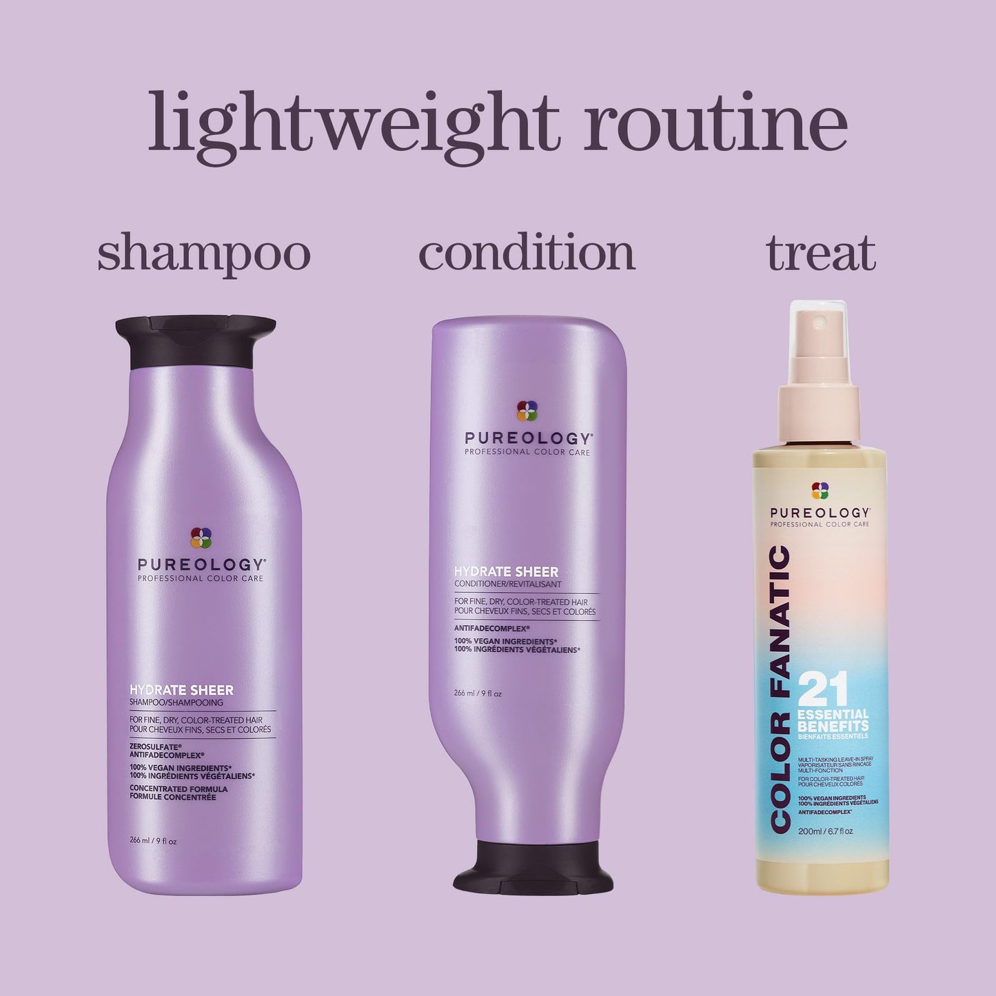 Pureology Hydrate Sheer Conditioner - Lightweight Hydrating Conditioner For Fine, Dry, Color-Treated Hair, 1.7 Fl Oz